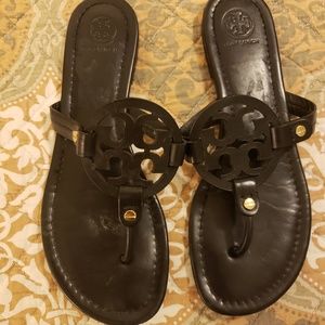 Tory BurchMiller Medallion Leather Flat Thong